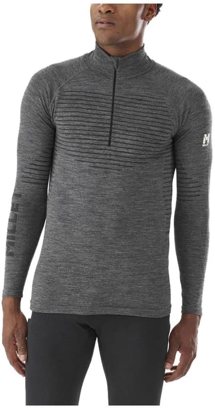 Millet Carline Warm 1/2 Zip Lange Mouwen Basislaag Grijs 2XL Man