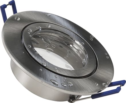 Montageframe McShine ''DL-54'' rond, clipsluiting, IP44, geborsteld roestvrij staal