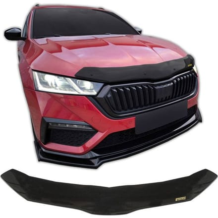 SCOUTT | Bra Capot Déflecteur Protection Pour Skoda Octavia 4 Depuis 2020, Aérodynamique, Assemblage Facile, Aucun perçage requis