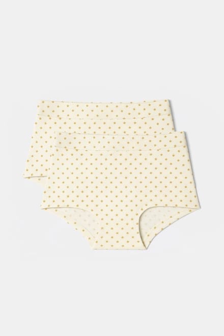 Woody - Set van witte shorty's met sterretjesprint - 4 jaar / 104