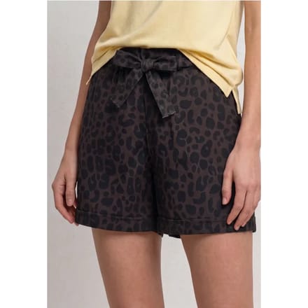 High Waist shorts met paperbag tailleband