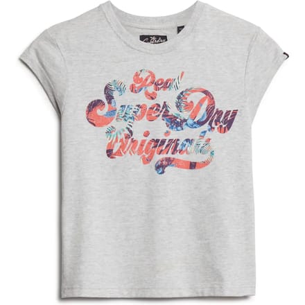 T-shirt Korte Mouw Superdry T-shirt Floral Scripted à Mancherons