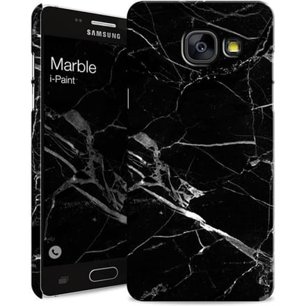 i-Paint cover Marble - zwart - voor Samsung A3 2017