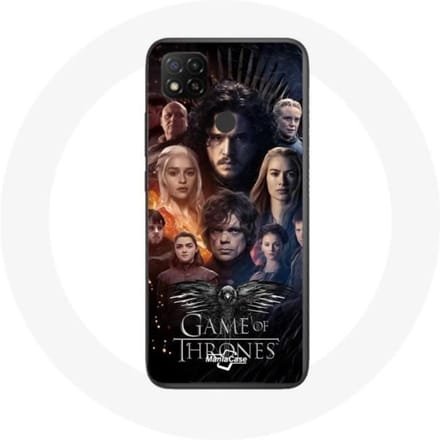 Coque pour Xiaomi Redmi 9C Game of Thrones Saison 8 Le Trône de Fer L'affiche de L'équipage Logo Aig