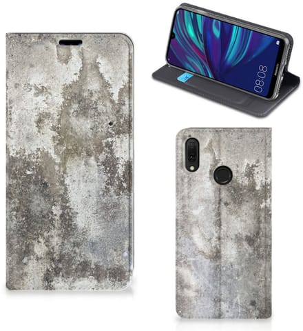 Huawei Y7 hoesje Y7 Pro (2019) Standcase Beton Print