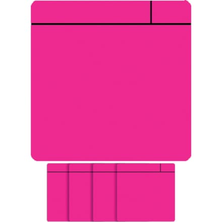 Magneet scrum - 75x75mm - roze - 5 stuks