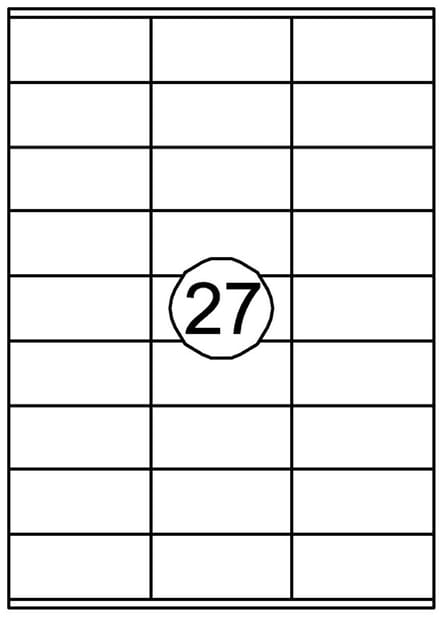 Etiket quantore 70x32mm 2700st | 10 stuks