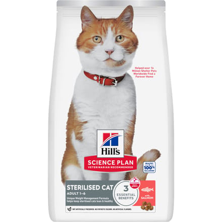 Hill's Science Plan Sterilised Cat Adult Kattenvoer met Zalm - 1.5 kg