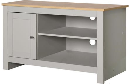 Emerald-Tv-meubel - 1-deur - Eiken/Grijs