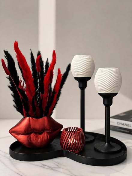 Complete tafeldecoratieset - woondecoratie - 3d print - duurzaam - moederdagtip - cadeau - handgemaakt