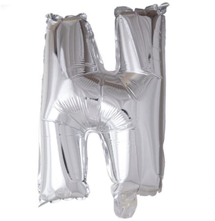 Folie Ballon Letter 40″ N - Zilver