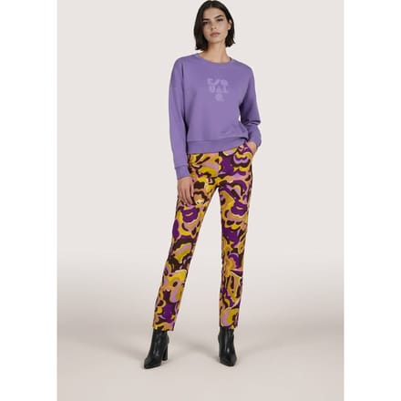 EsQualo Sweater Oversized Sweat Lilac Taglia: S | Maglioni a maglia Outlet | Donna | Viola