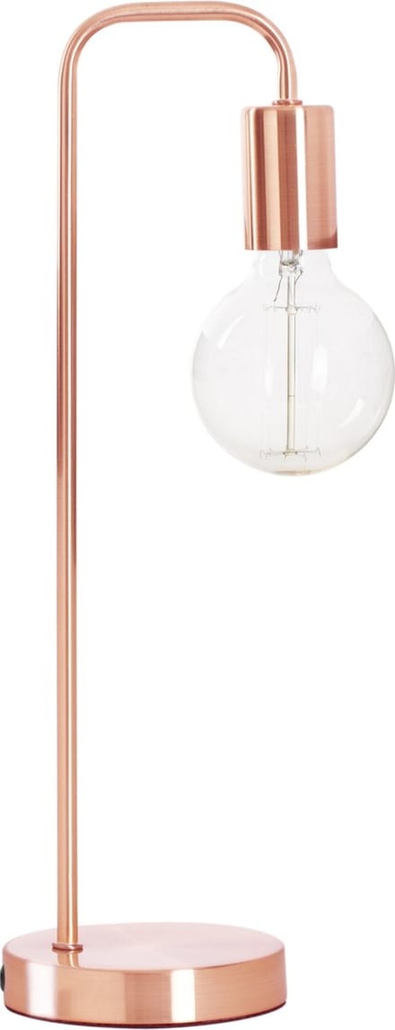 Atmosphera Tafellamp/bureaulampje Design Light - metallic koper - H46 cm - Leeslamp
