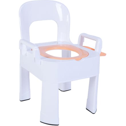 Kniegoot Stoel Commode Stoel Afneembaar Opvouwbaar Antislip Armleuning Rugleuning Kussen Sneldrogend Extra goud