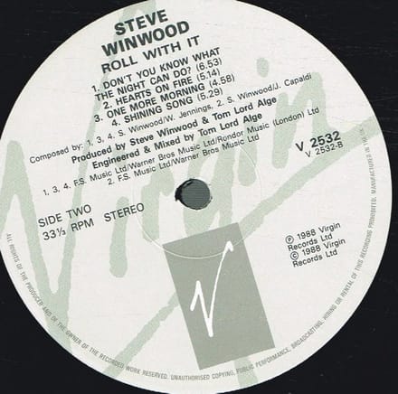 ROLL WITH IT LP - Vinyl Album van 1988