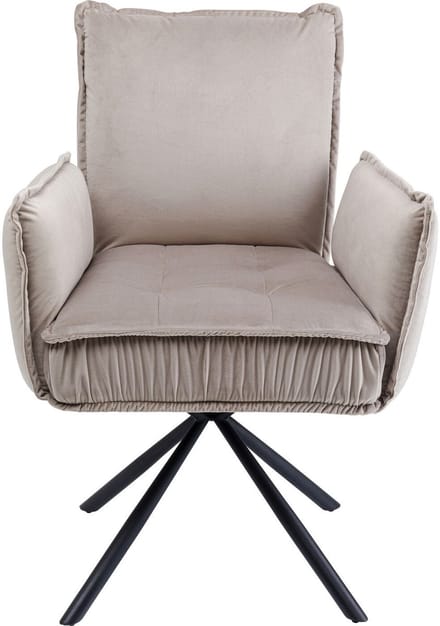 Stoel met armleuning Chelsea Grijs Kare Design