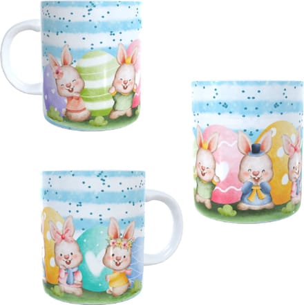 Bedrukte beker - mok - pasen - feest - geschenk - paaseieren