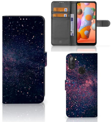 Samsung Galaxy M11 | A11 Book Case Stars