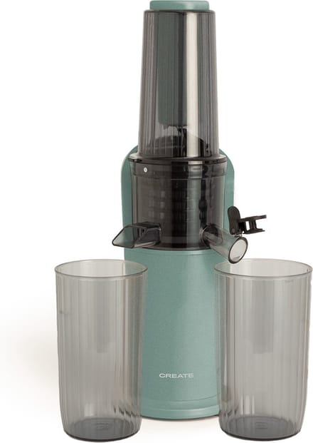 CREATE - Blender met langzame extractie 150W - Sage - Reverse-functie - Compact formaat - JUICER SLOW MINI