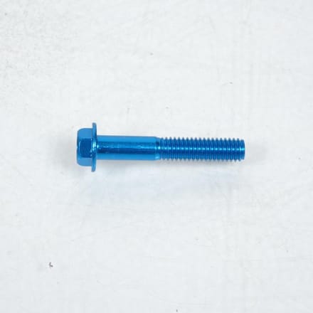 Zeskantschroef 8mm M6 spoed 100 35mm geanodiseerd blauw 3AS Racing voor motor Nieuw