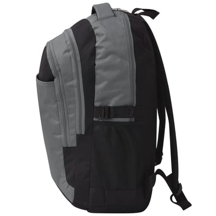 vidaXL - Rugzak - voor - school - 40 - L - zwart - en - grijs