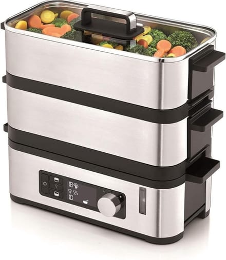 Stoomkoker-Stoomkokers-Stoompan-Zilver-28cmx14cmx28cm