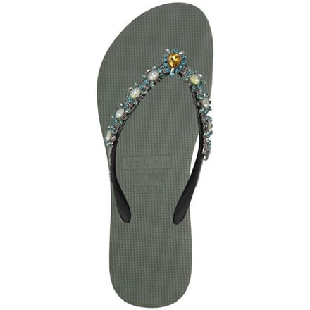 Uzurii | Teenslippers | Dames | Legergroen | Maat 35/36