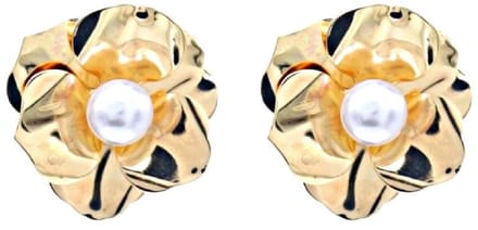 Oorbellen met Parel - 2,5 cm - Goudkleurig