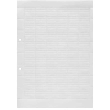 Papieren etiketten, beschrijfbaar, wit, papier 6,3 x 27 mm