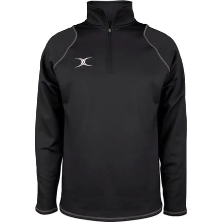 Gilbert Quest 2 1/4 Zip Flc Jnr Zwart - 3 - 4 Yrs