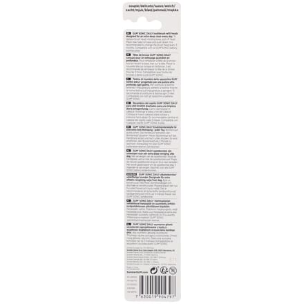 GUM® SONIC DAILY opzetborstel wit refill 2 Tandenborstel