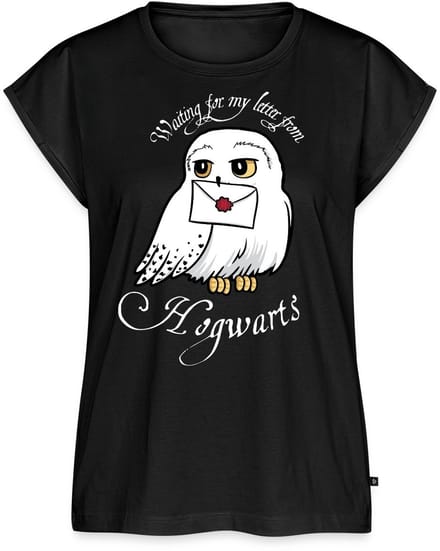 Harry Potter Hedwig Met Brief Waiting For My Letter Vrouwen Premium Bio Top