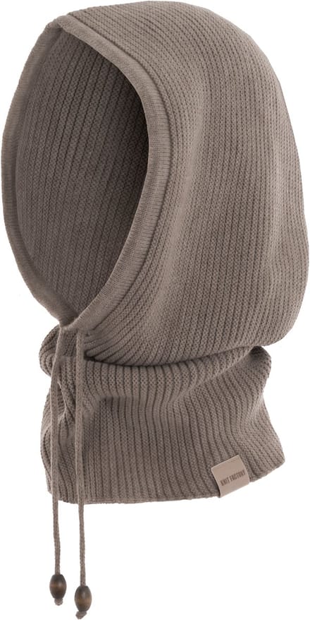 Knit Factory Evy Colsjaal met capuchon - Marron - One Size