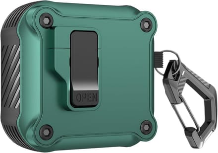 Lock Case voor AirPods 4 - Robuuste Beschermhoes met Veiligheidssluiting en Keychain