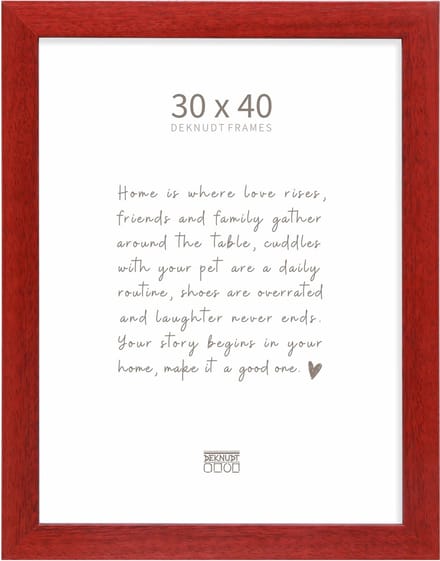 Deknudt Frames fotolijst S226K4 - rood - hout - breed - 30x40 cm
