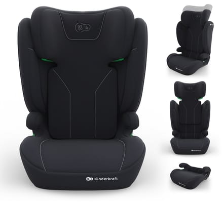 Kinderkraft I-SPARK 2 PLUS - Autostoel - H-GUARD en SPS Bescherming - R129 - Zwart