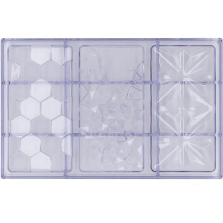 3-in-1 Chocoladereep Vormen Polycarbonaat Standaard Chocoladereep Maken Sjabloon voor Thuis L(for 6.5-9kg) gray