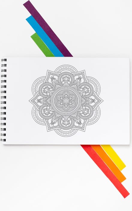 Mandala Kleurboek A4 - 50 Mandala's - Spiraalgebonden - 90gms papier