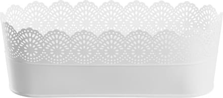 Livarno home Bloembak metaal Ovaal 38.5 x 14.5 x 14cm