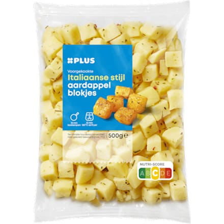 Aardappelblokjes Italiaanse stijl