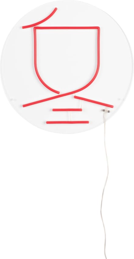Dutchbone Sya Winter Neon Wandlamp - Oranje