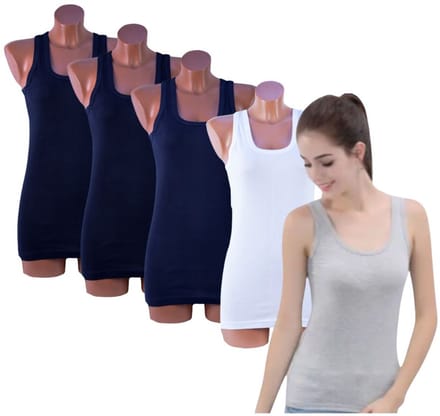 Dames hemd - Extra lang - 5 Pack - 100% katoen - Mix - Maat L