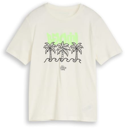 Tom Tailor - T-shirt met print - Maat 152 - Wool White