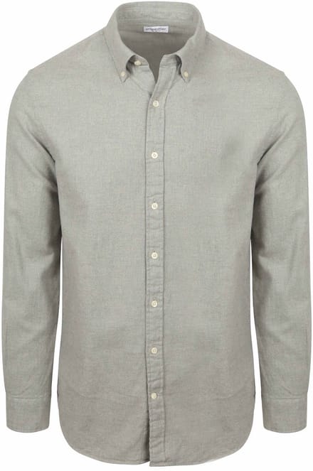 McGregor Overhemd Flanel Melange Grijs - Maat S - Heren - Overhemden Casual