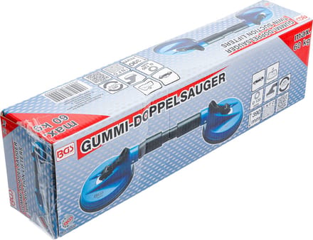 BGS Rubber-dubbelzuiger ABS met flexibele koppen Ø 120 mm 390 mm