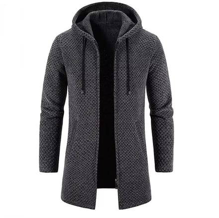 Vest met Capuchon - Rits - Grijs - Heren Mode