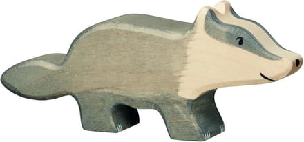 HOLZTIGER Bosdieren - Das - 13X2X5Cm - Houten Figuur - Handgemaakt