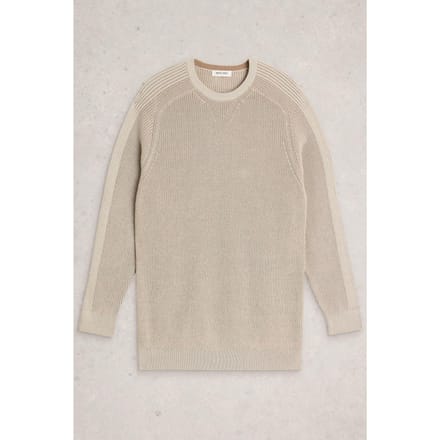 White Stuff Pentire Crew Light Tan Größe: M | Pullover Outlet | Herren