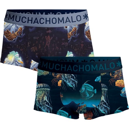Muchachomalo Heren 2-pack trunks deep sea mountaintops