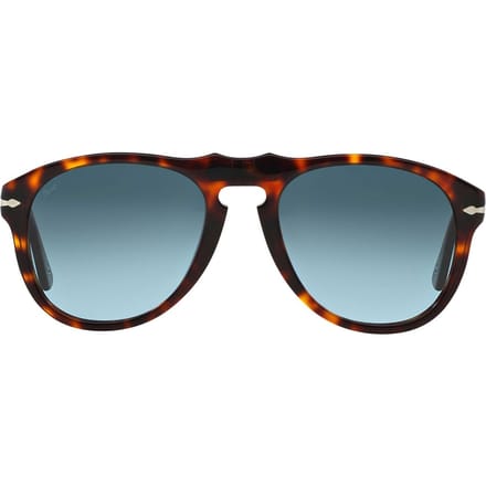 Persol Aviator Mens Dark Havana Lichtblauwe gradiënt zonnebril